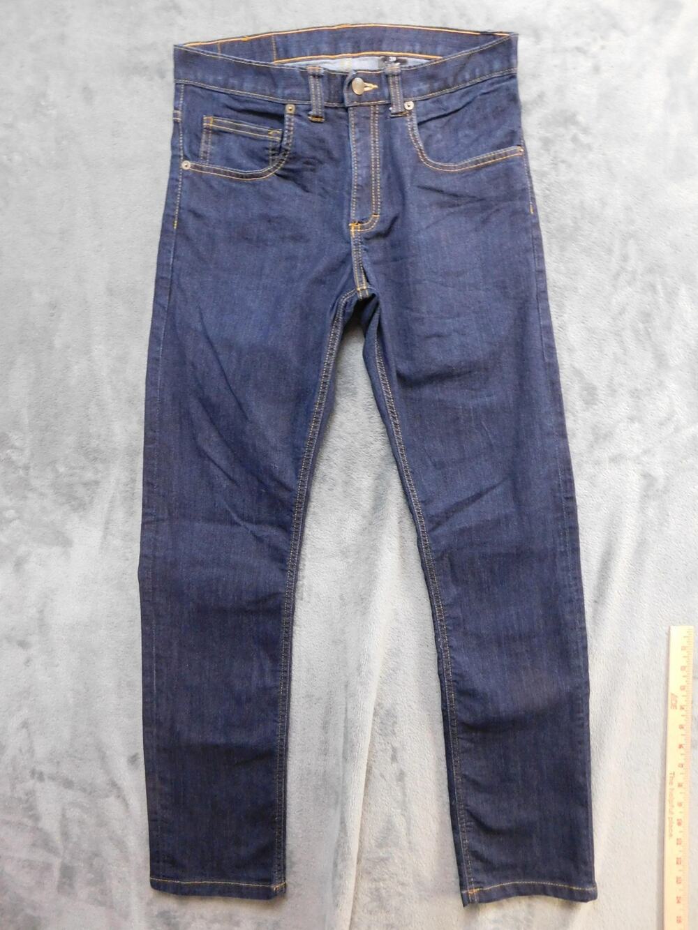 Dearborn Denim Jeans Mens 31x31 Dark Wash Blue Skinny Stretch Denim Made USA
